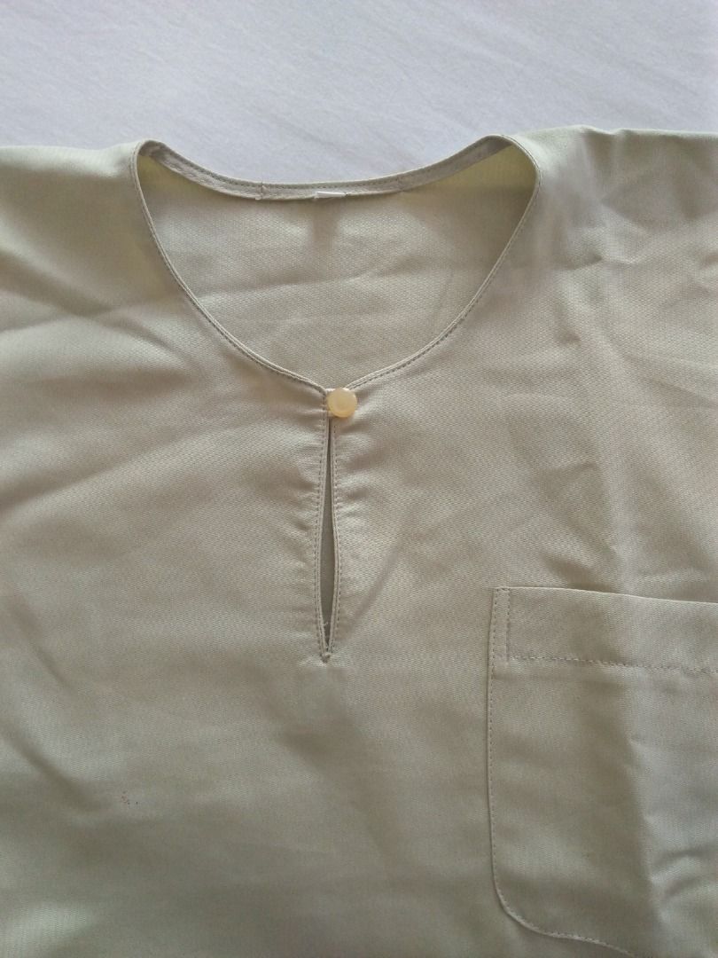 Baju Melayu Hijau Muda (Teluk Belanga), Men's Fashion, Muslim Wear