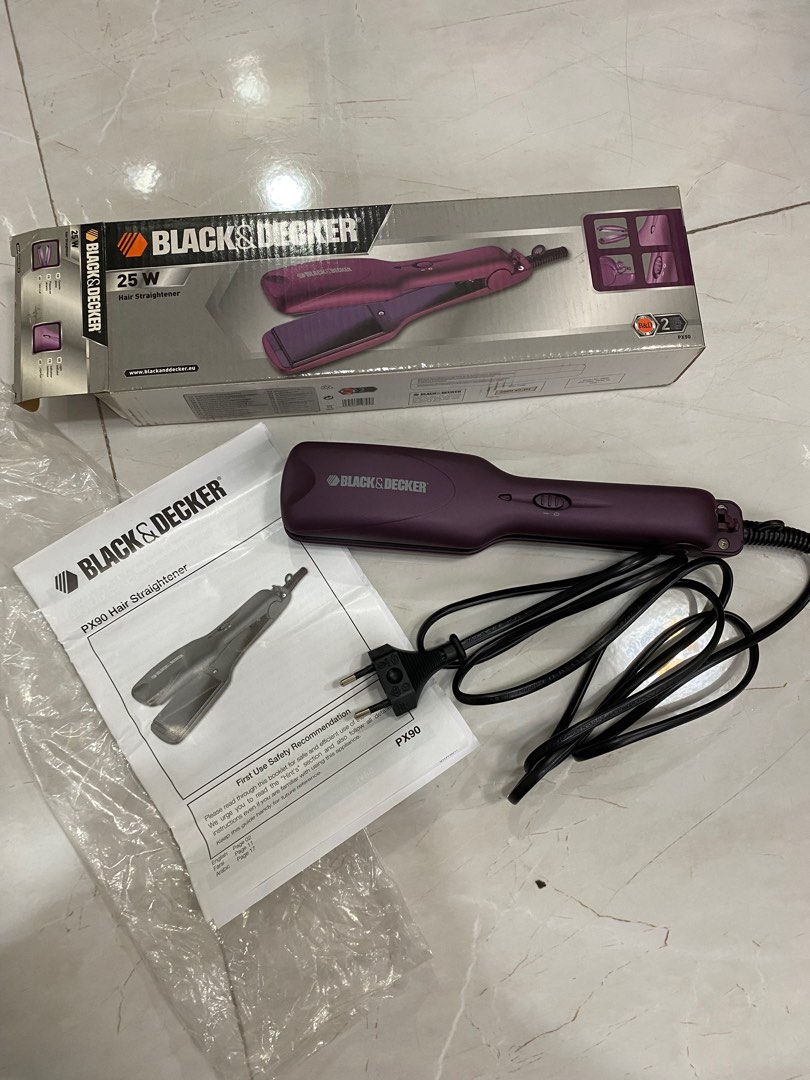 Black and decker hair top straightener