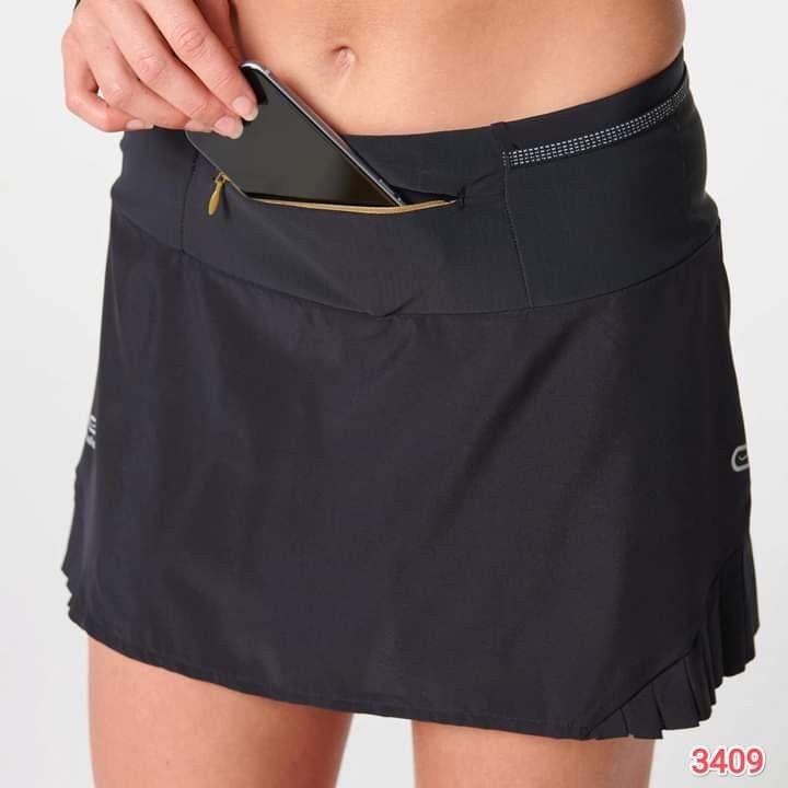 BNWT KALENJI WOMEN S TRAIL RUNNING SKORT Black Bronze ROK