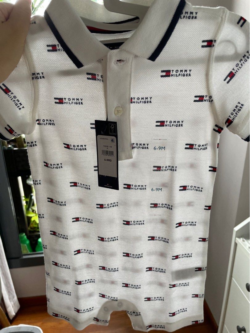 BNWT Tommy Hilfiger Baby Polo Shortall, Babies Kids, Babies