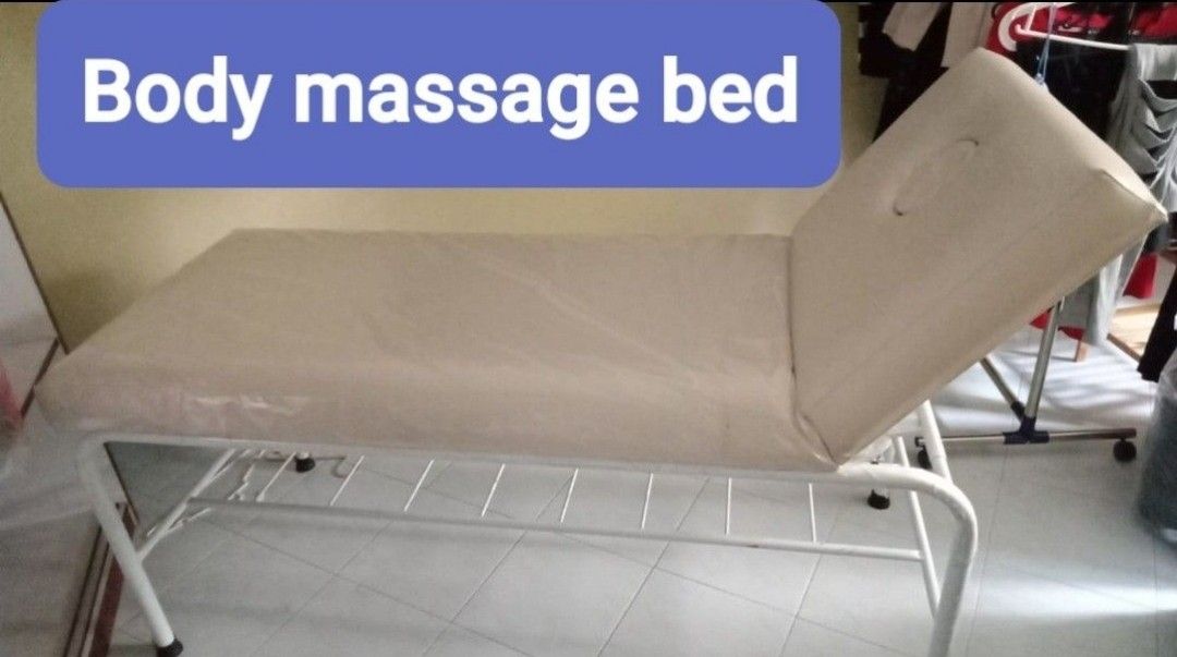Body Massage Bed with stool, Health & Nutrition, Massage Devices on