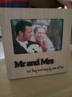 Brand new boxed Mr and Mrs photo frame