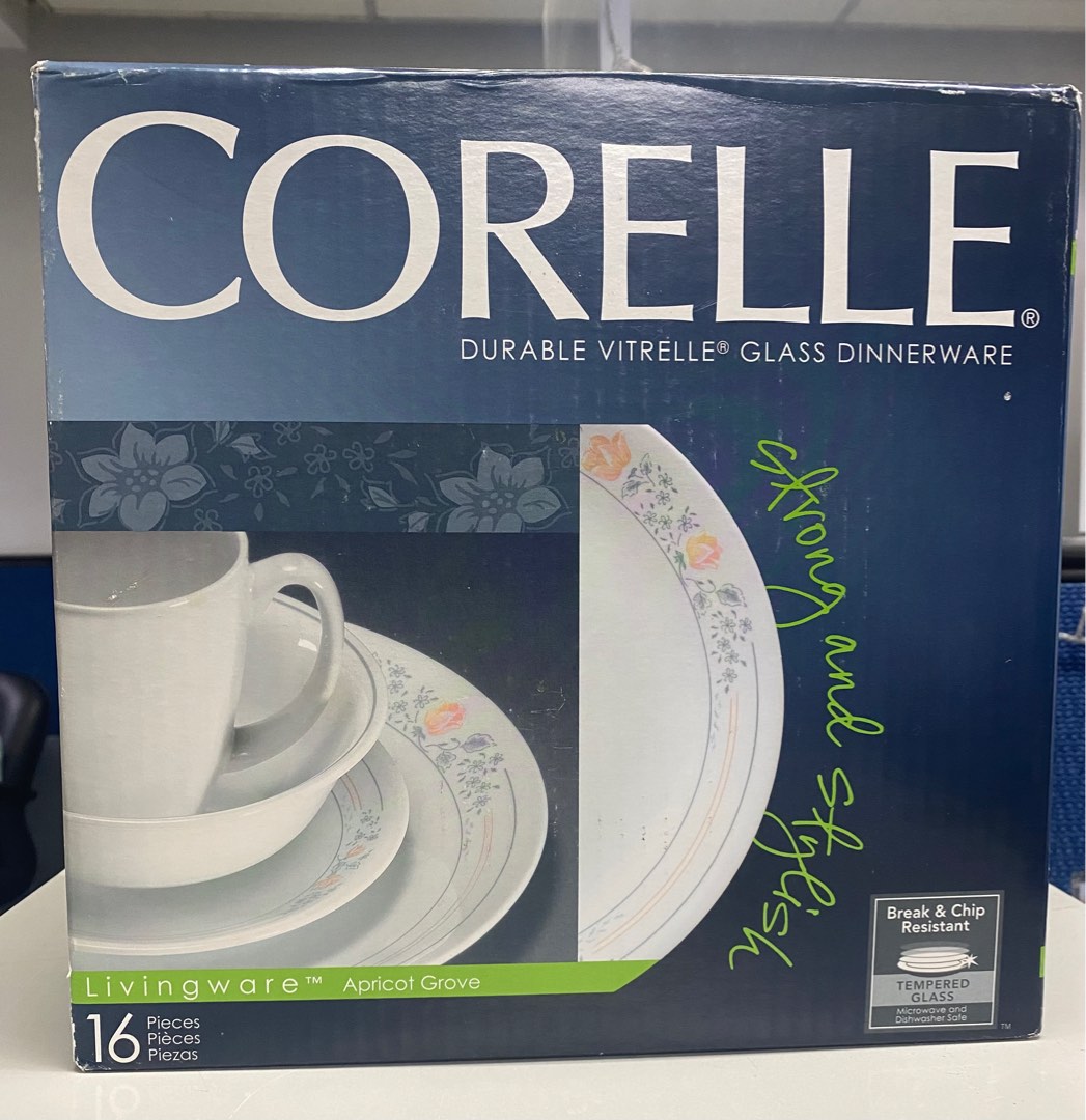 Brand new Corelle 1 set 16 pcs, Furniture & Home Living, Kitchenware