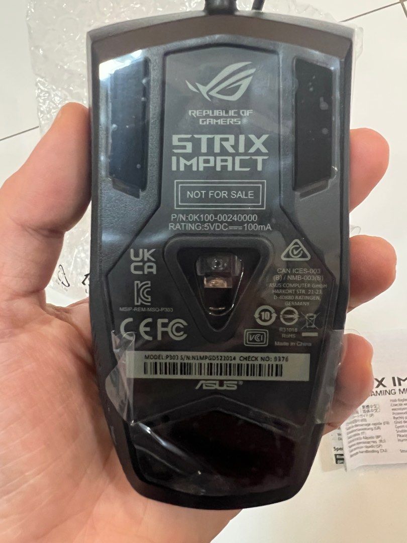 Brand New ROG OPTICAL GAMING MOUSE (Category: Mouse & Mousepads) located in Makati City. Submitted by healthyoptions (Listing ID 1217237144, Image 2). Description: Brand New RFS: upgrade.