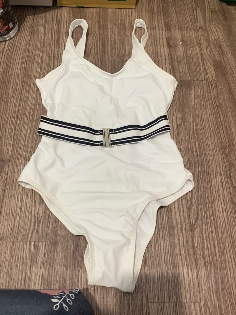 Brandnew SHEIN One Piece White Swimsuit on Carousell