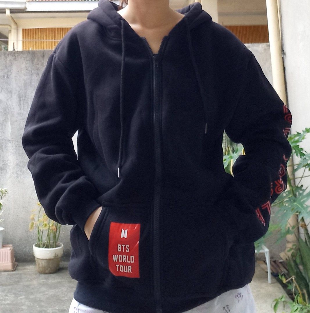 Bts love yourself deals tour zip up hoodie