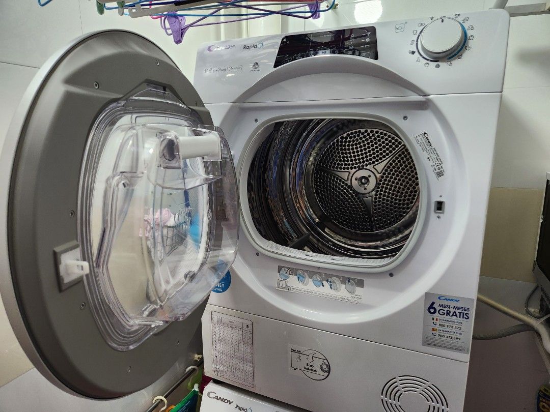 Candy ROE H9A3TSEXS 9KG Inverter Rapido Heat Pump Dryer, TV & Home