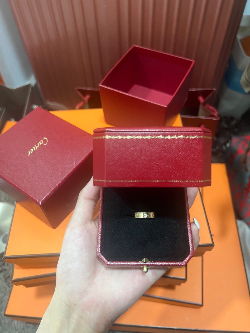 Cartier ring unboxing top