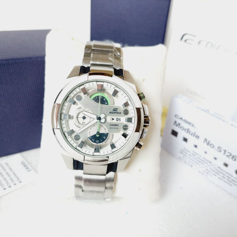 Casio edifice efr 540 silver sales