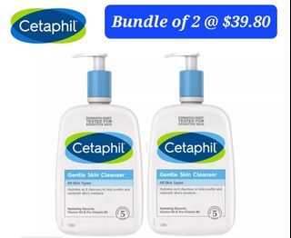 Cetaphil Gentle Skin Cleanser (1L) X 2