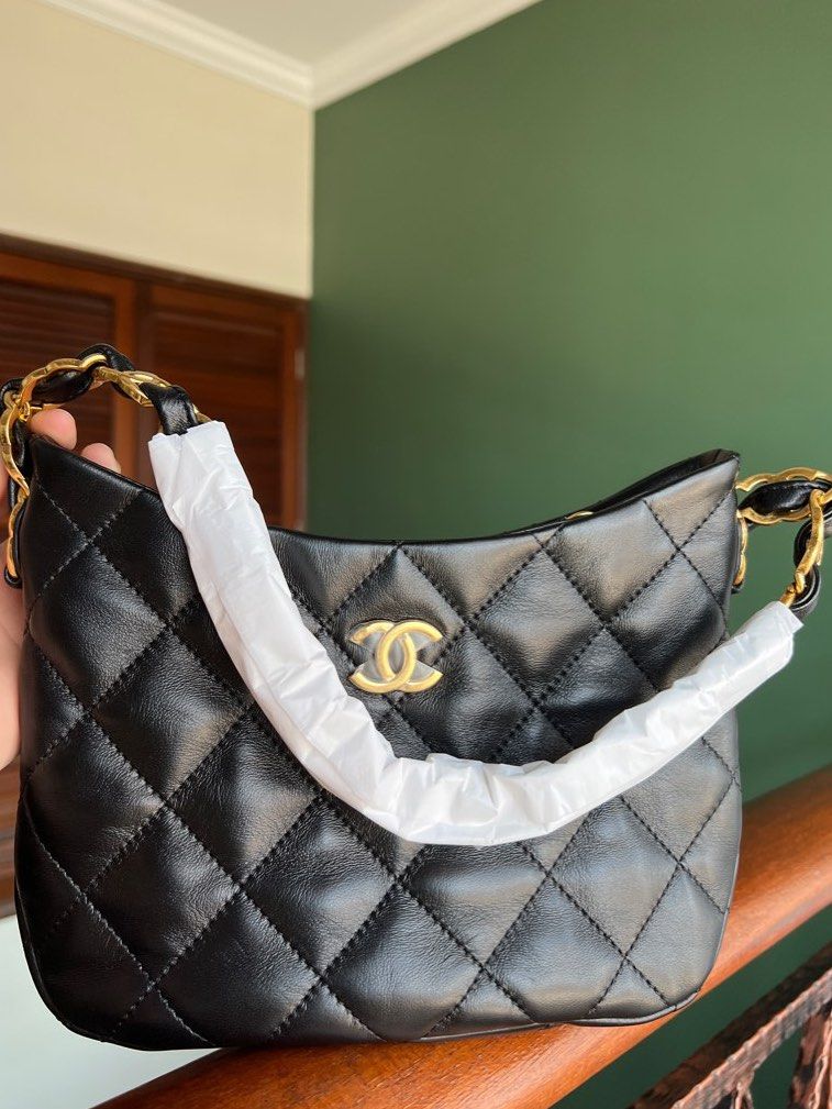 Chanel 22k Small Hobo Bag, Luxury, Bags & Wallets on Carousell