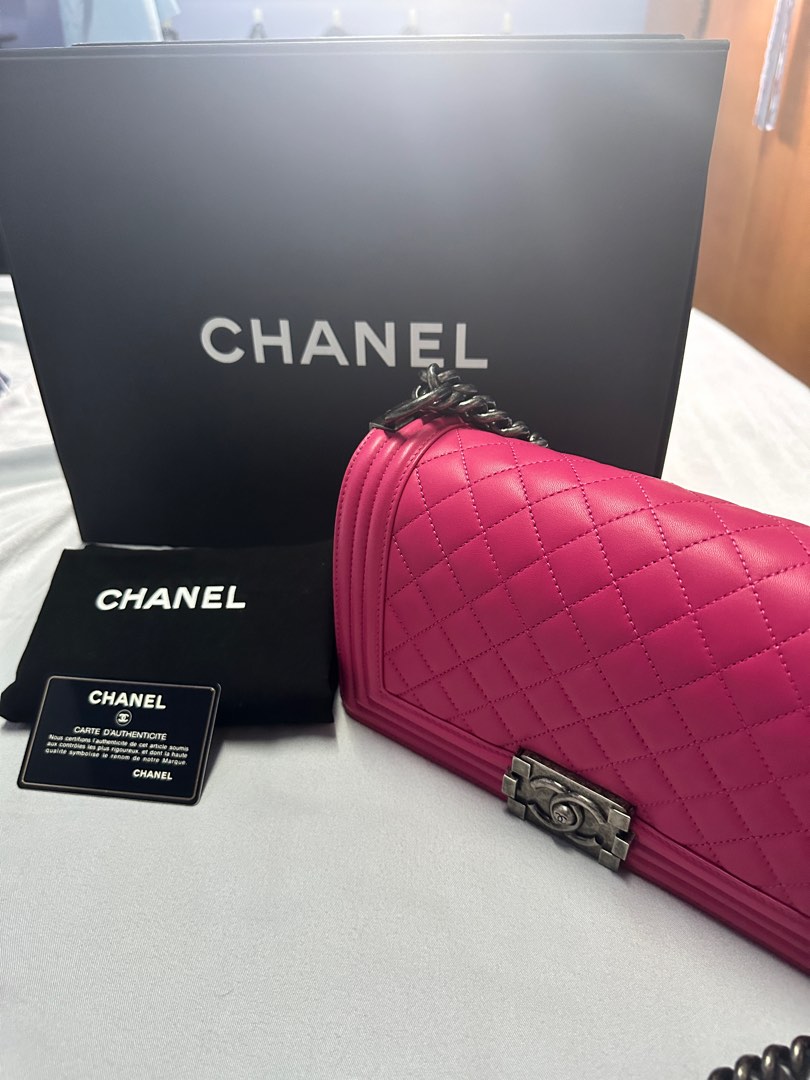 Chanel boy 25 Authentic , Luxury, Bags & Wallets on Carousell