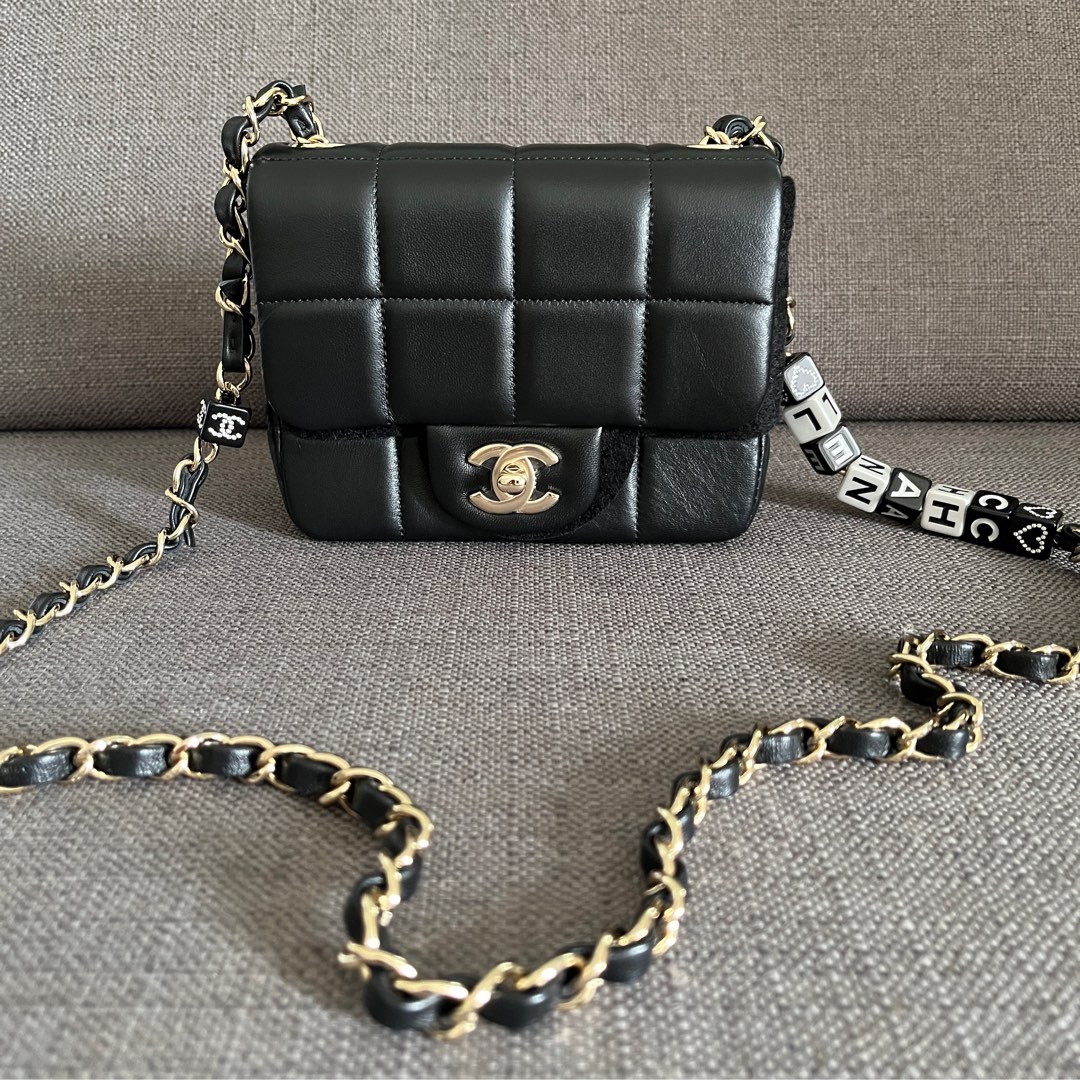 Chanel chevron mini bucket bag, Luxury, Bags & Wallets on Carousell