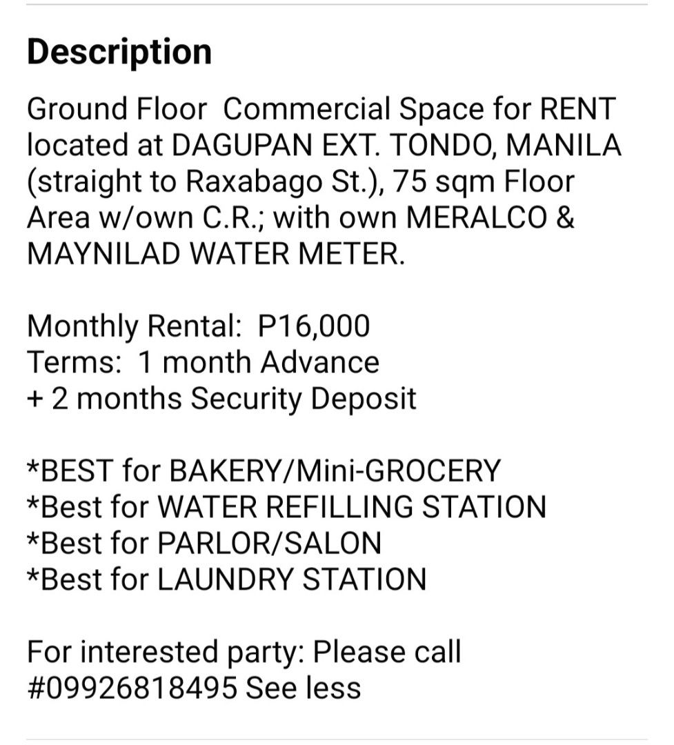 COMMERCIAL SPACE for RENT !!!, Property, Rentals, Commercial on Carousell