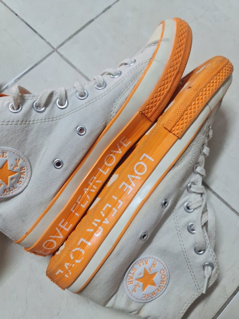 Converse love fear love orange hotsell