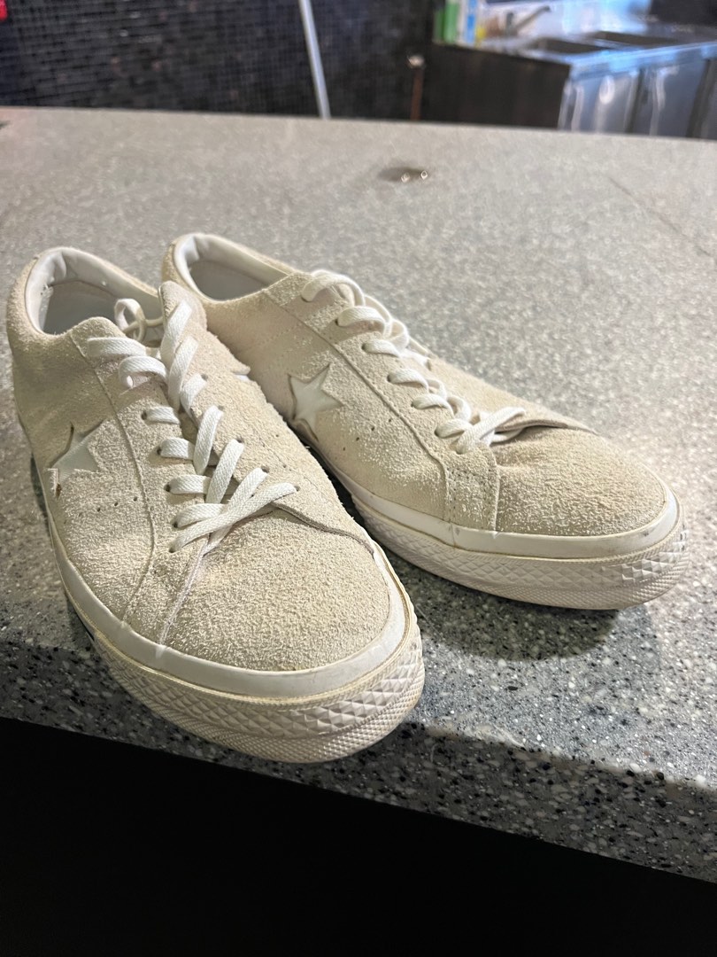 Converse one star white cream