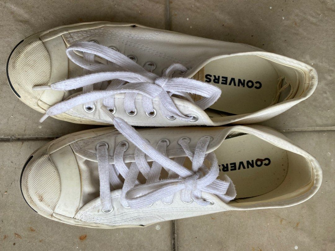 Converse white sneakers shoe Women s Fashion Footwear Sneakers