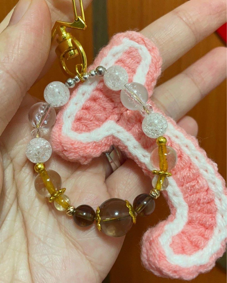 Alphabet bag charm on sale