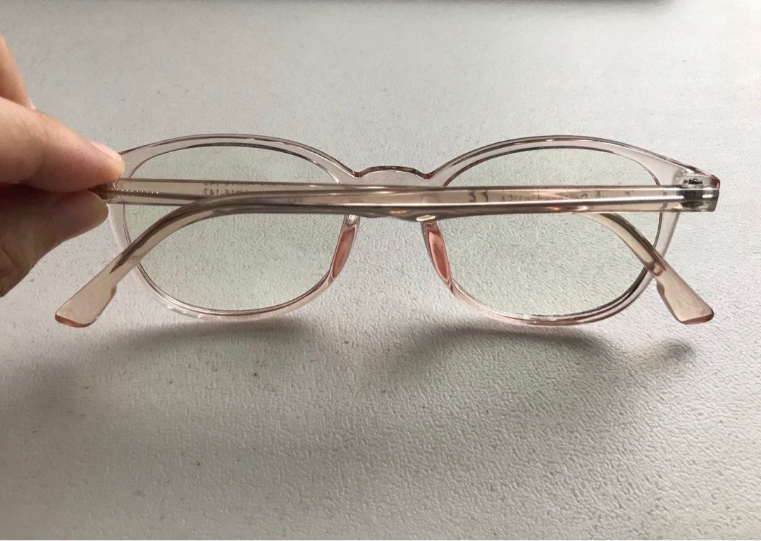 Cyxus transparent pink blue light eyeglass (Category: Sunglasses & Eyewear) located in Pasay City. Submitted by lulu.coco (Listing ID 1217311381, Image 3). Description: • Brand new extra pair • Anti blue light • No meet up. GoGo Xpress, Grab, lalamove - shipping c/o buyer • BDO deposit or Gcash .