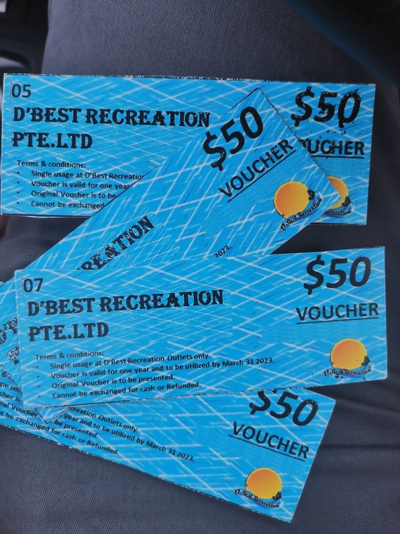 D Best fishing vouchers, Tickets & Vouchers, Local Attractions