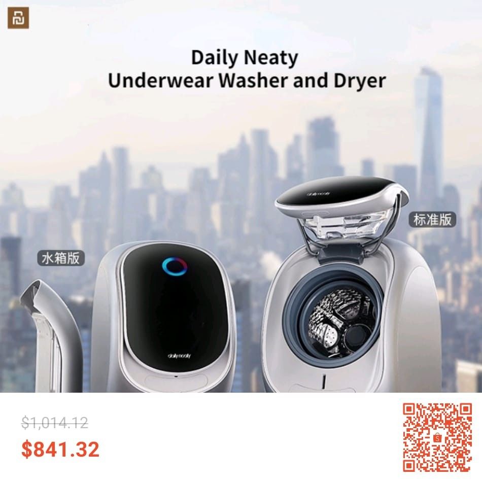 Daily Neaty Underwear Washing and Drying Machine Integrated Higj, TV