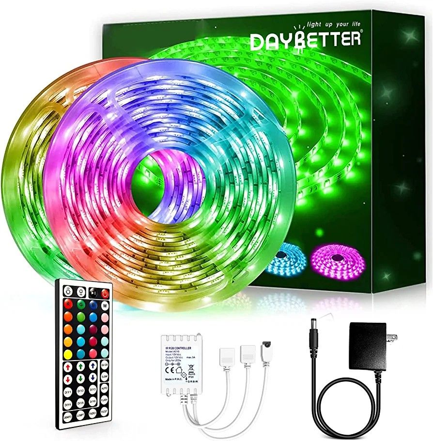 Daybetter led strip lights 32.8 ft waterproof flexible tape lights color changing sales
