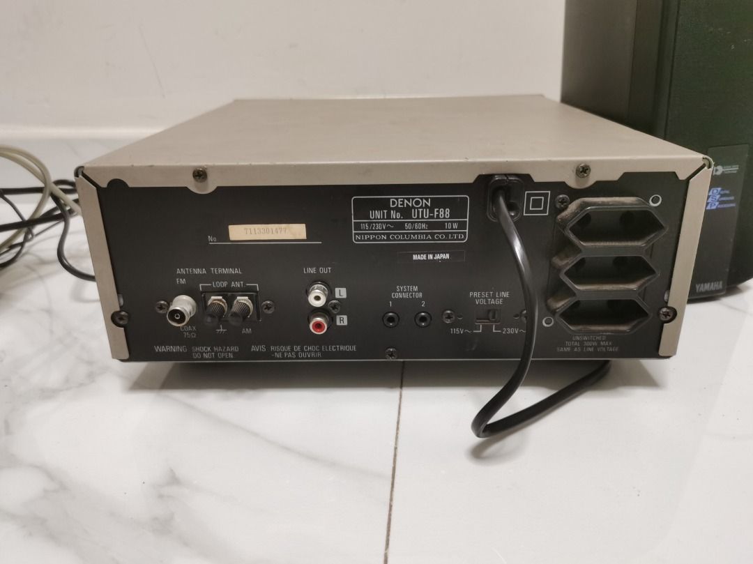 DENON PERSONAL COMPONENT SYSTEM/AM-FM STEREO TUNER UTU-F88, 音響