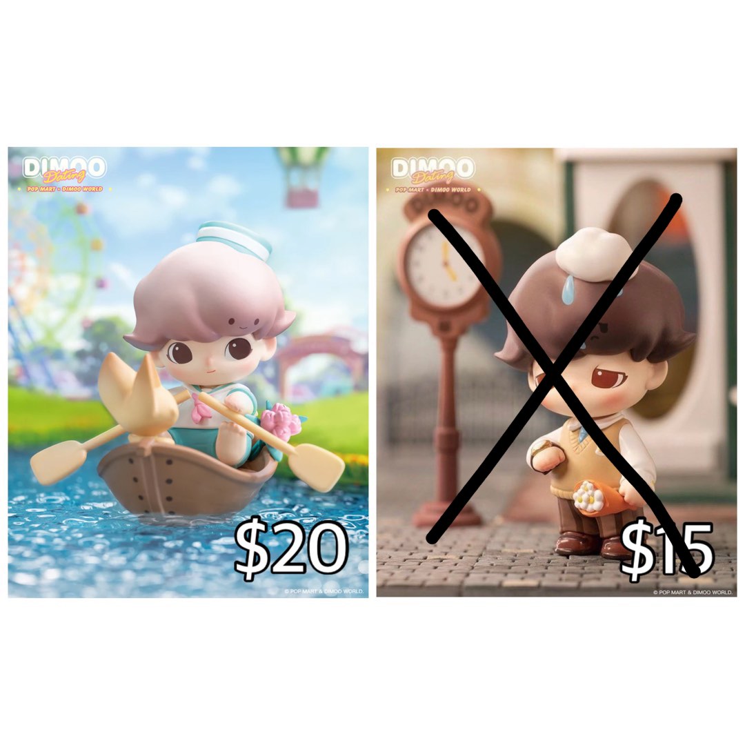 Dimoo Dating Series Rowboat & Wait POP MART, Hobbies & Toys, Toys ...