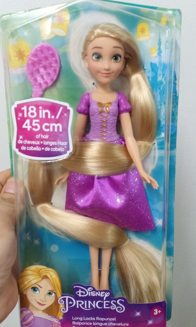 film Archeologisch vuilnis Disney rapunzul Barbie long hair 45 cm, Hobbies & Toys, Toys & Games on  Carousell