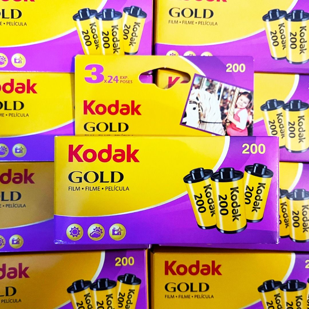 DJS LIFESTYLE] KODAK GOLD 200 柯達35mm 135 彩色負片菲林底片(3 X 24
