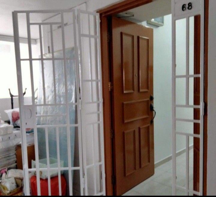 Door & door frame, window frame, metal gate painting / hdb, condo,cafe
