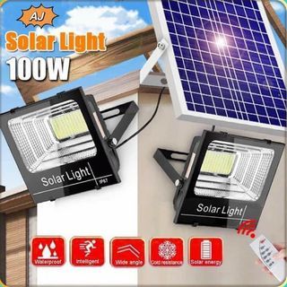 Double solar light with one solar panel