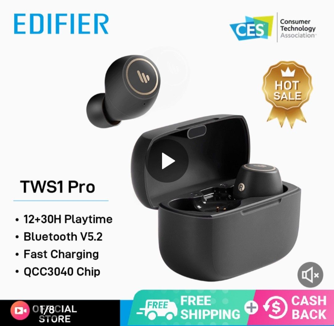Edifier TWS1 Pro, Audio, Earphones on Carousell