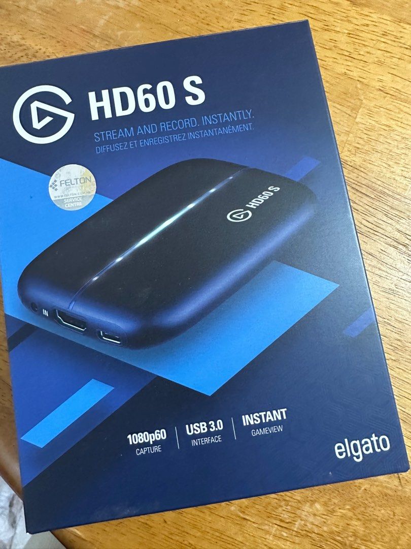 Elgato Game Capture HD60 S 遊戲直播擷取盒, 電腦＆科技, 電腦周邊及