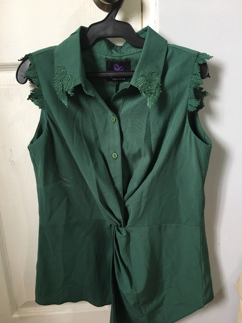 Chelsea Blouse Epsom Green