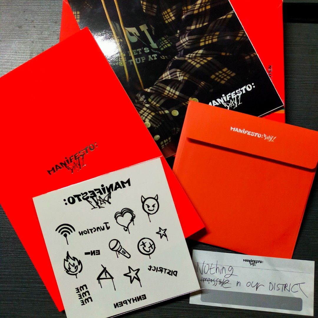 ENHYPEN MANIFESTO ALBUM STANDARD VER, Hobbies & Toys, Memorabilia
