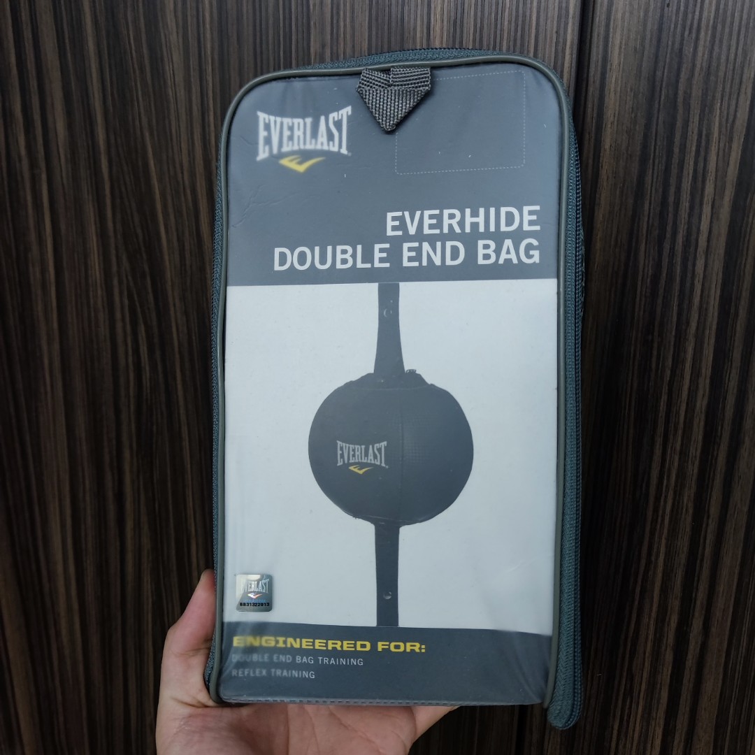 vleet 945 metriek Everlast everhide double end bag for boxing muay thai, Sports Equipment,  Other Sports Equipment and Supplies on Carousell