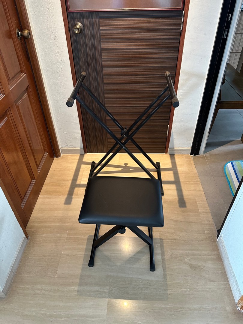 Foldable keyboard stand & chair, Hobbies & Toys, Music & Media, Music