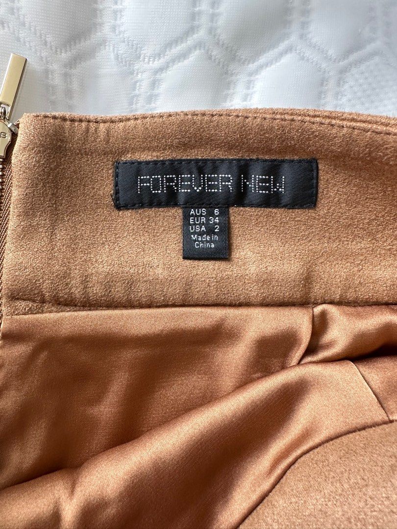 Forever new camel suede skirt Women s Fashion Bottoms Skirts on