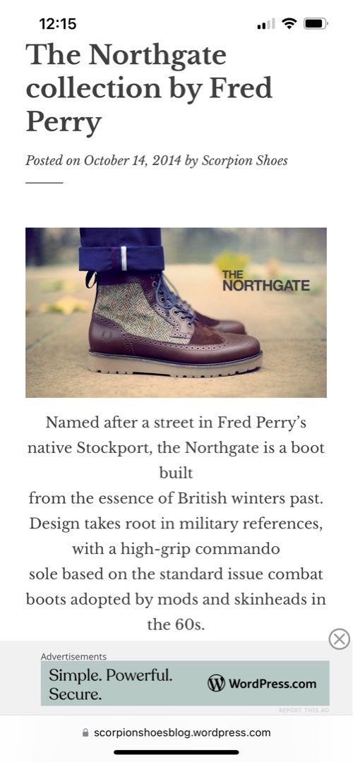 Fred perry leather boots sale