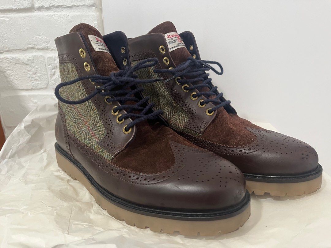 Fred perry leather best sale boots