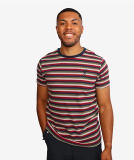 FREE TRACKED SHIPPING AND NEW AND SEALED! Official Liverpool FC LFC Store Striped Charcoal Marl Tee