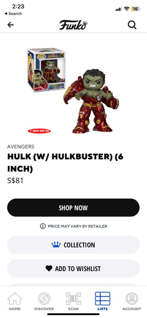 Funko POP! Marvel Hulk (Busting Out of Hulkbuster) Vinyl Figure  [Super-Sized]