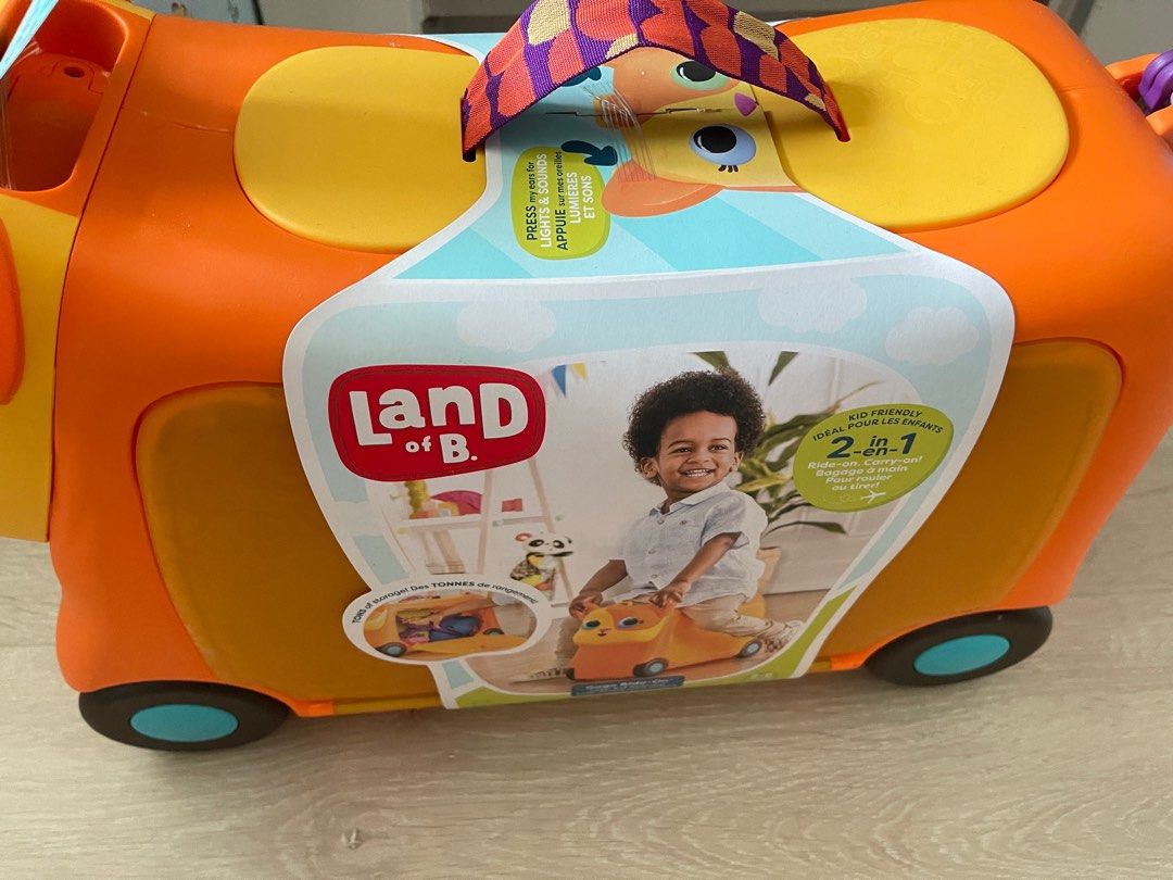 Gogo RideOn (Land of B) Kids Luggage, Hobbies & Toys, Travel, Luggage