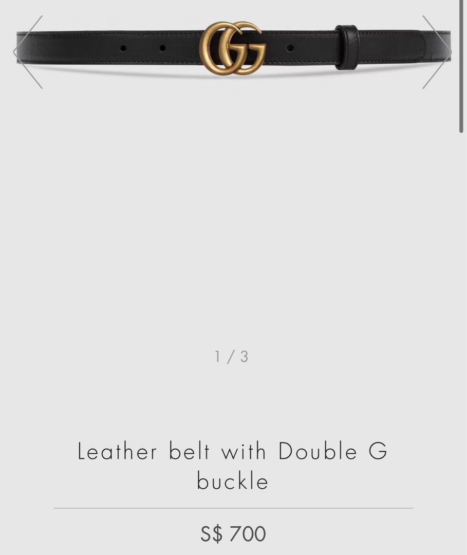 Gucci Belt 2cm Width Size 75 Luxury Accessories on Carousell