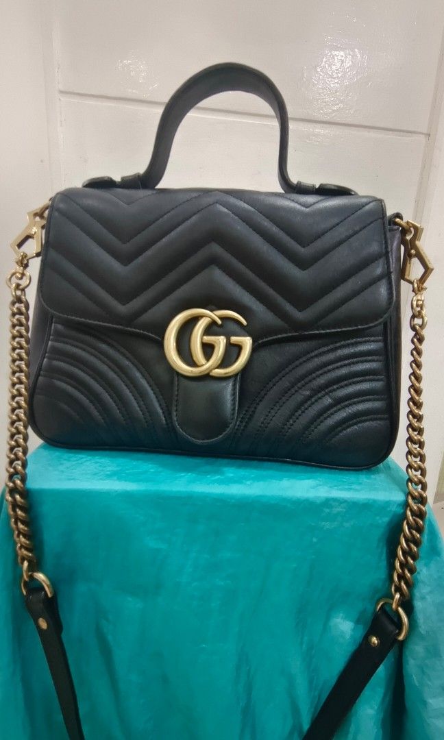 Gucci Marmont top handle, Women's Fashion, Bags & Wallets, Cross-body Bags  on Carousell