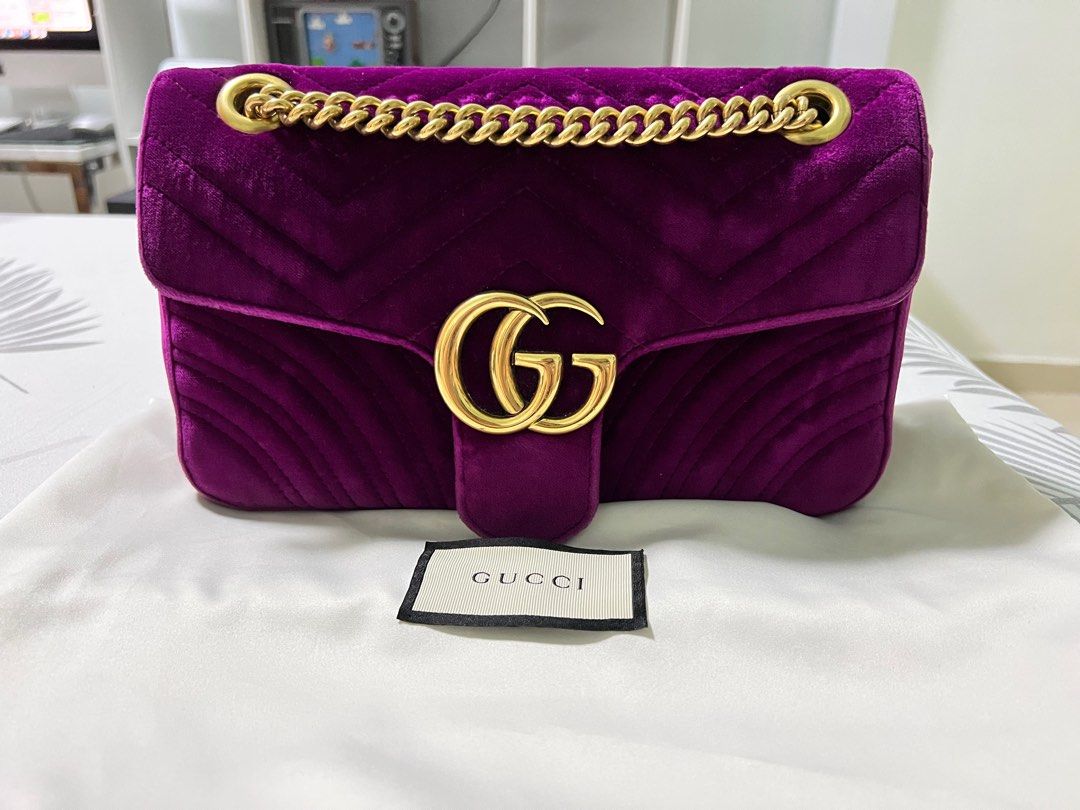 Marmont gucci velvet new arrivals
