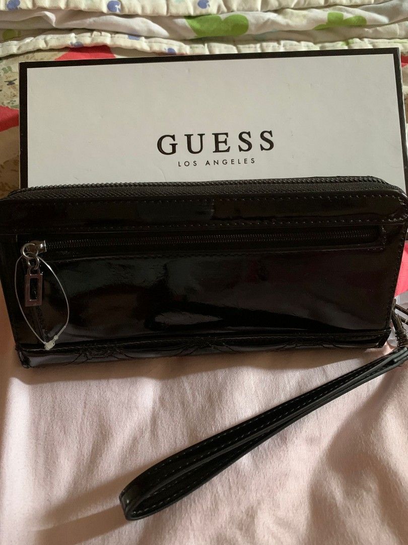 Guess Black Long Wallet, Women's Fashion, Bags & Wallets, Wallets