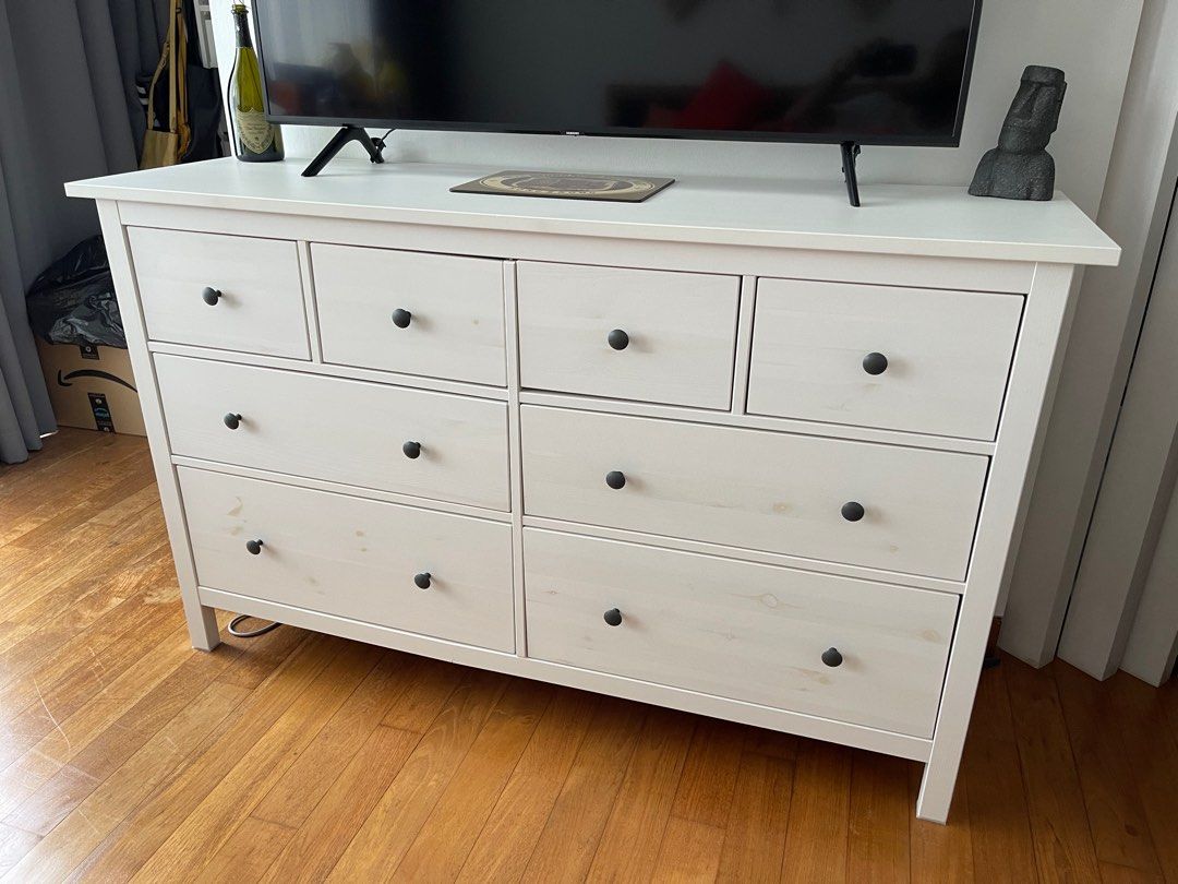 Hemnes Chest of 8 drawers, Furniture & Home Living, Furniture, Shelves