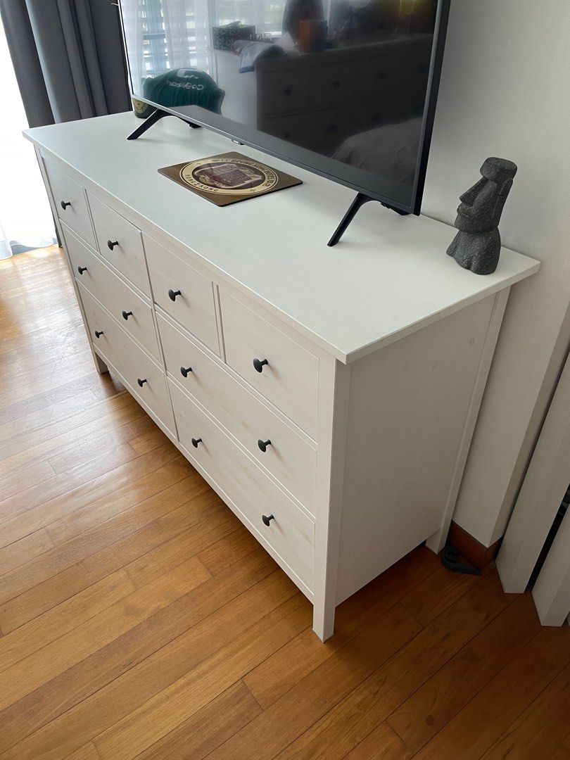 Hemnes Chest of 8 drawers, Furniture & Home Living, Furniture, Shelves
